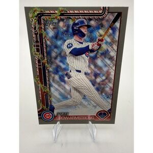 2025 Topps Holiday Pete Crow-Armstrong Chicago Cubs Baseball Card H41